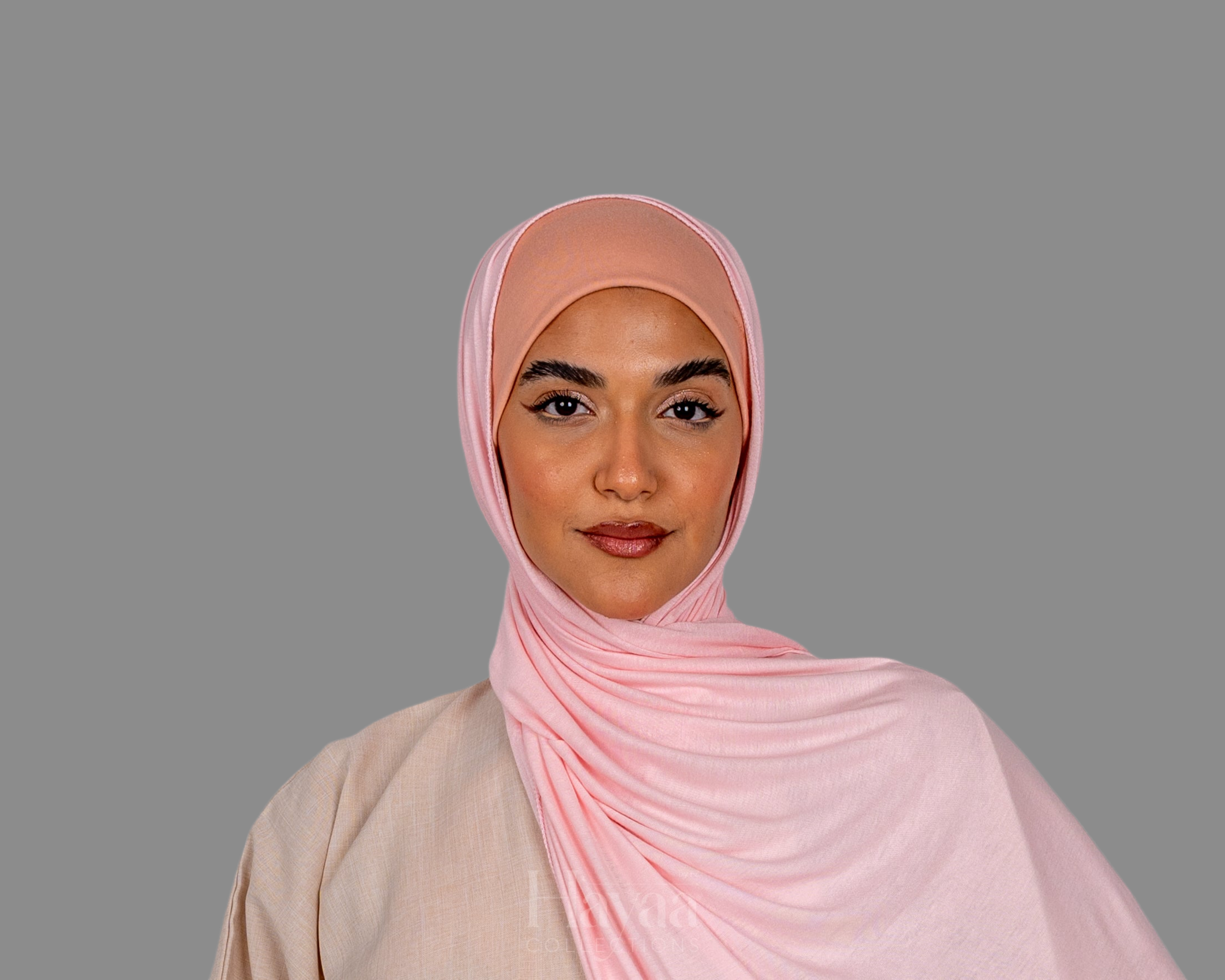 Sahar Hijab Cap- Pastel Pink