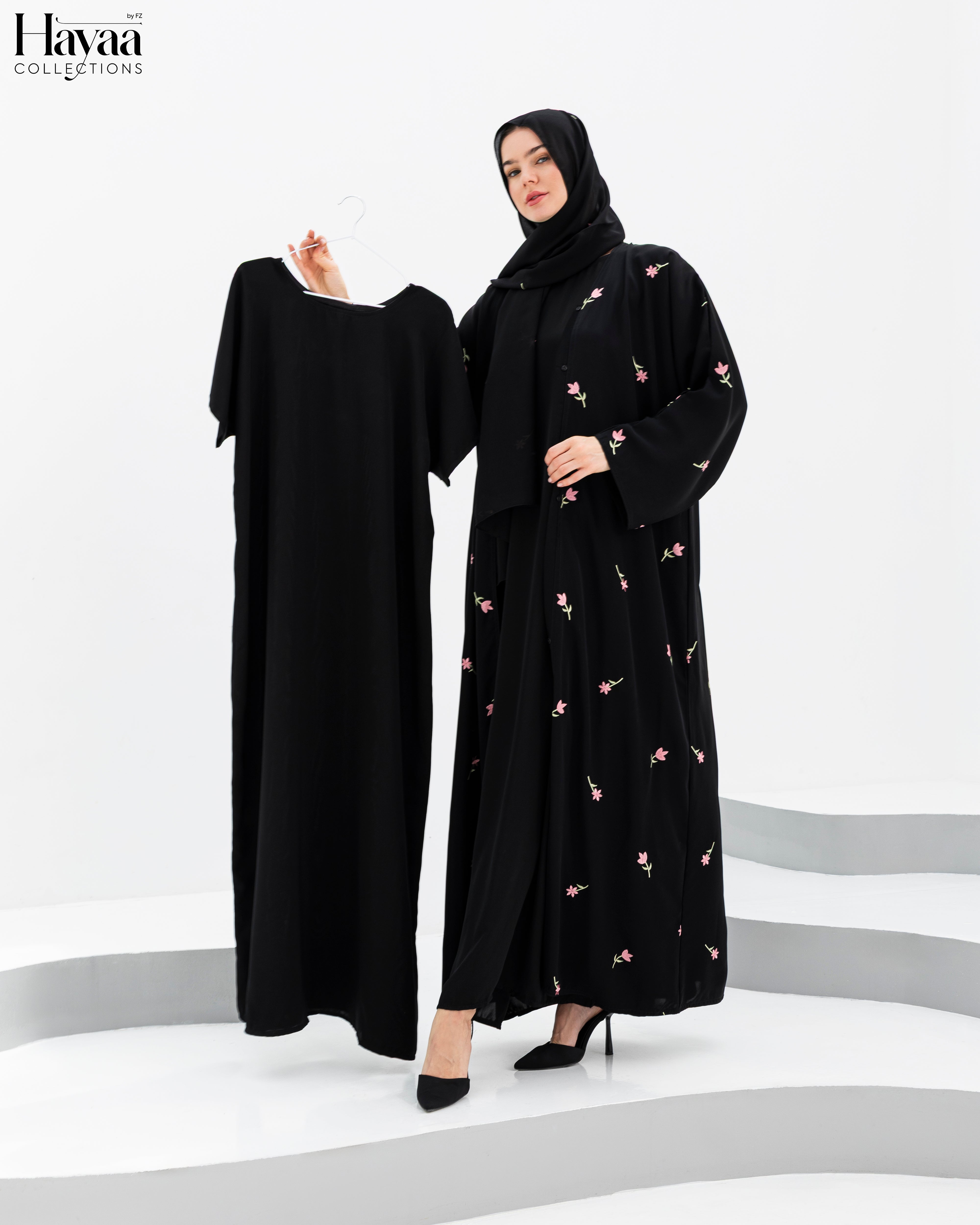 Black Sily Abaya Inner