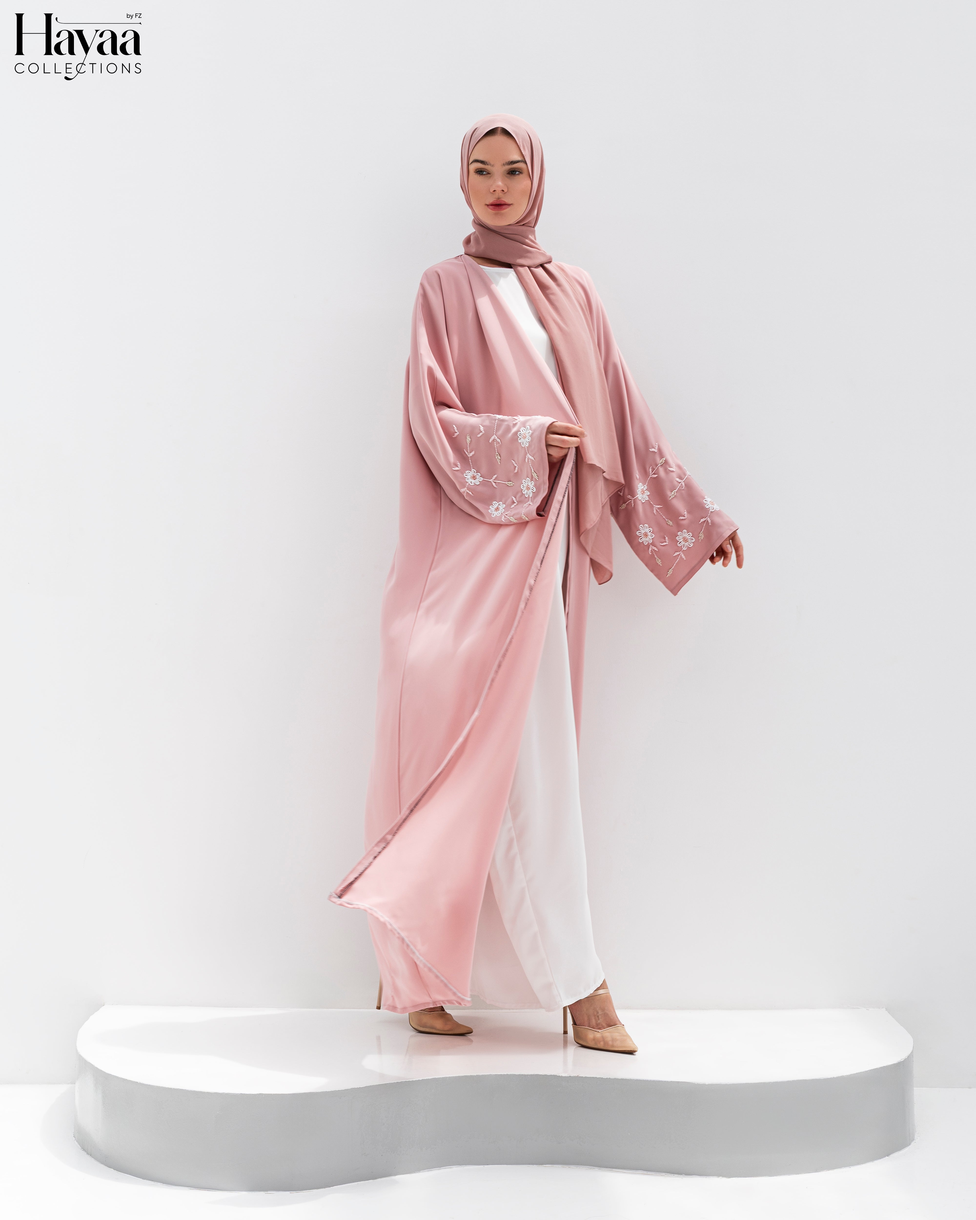 White Sily Abaya Inner