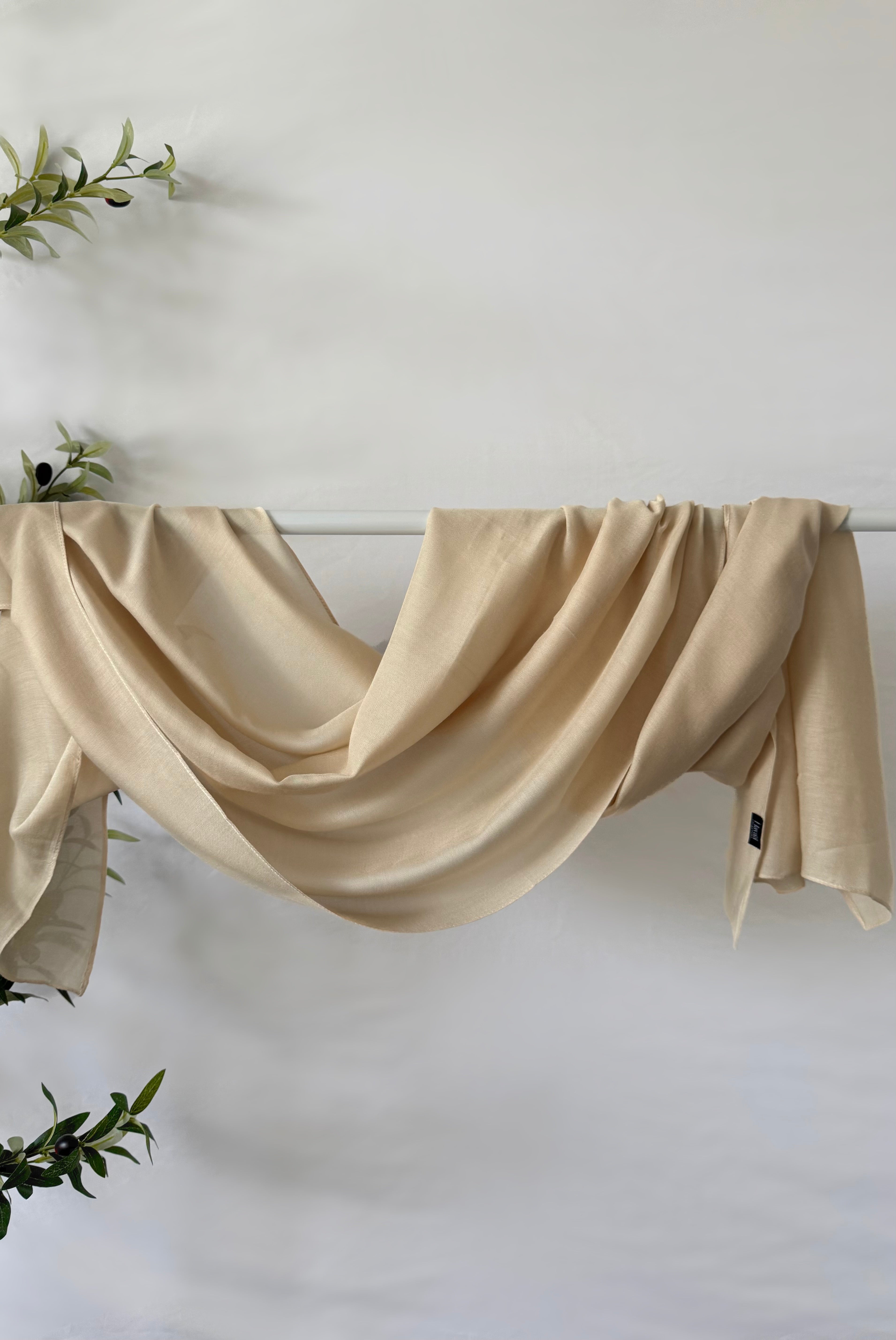 Cream Color Modal Hijab