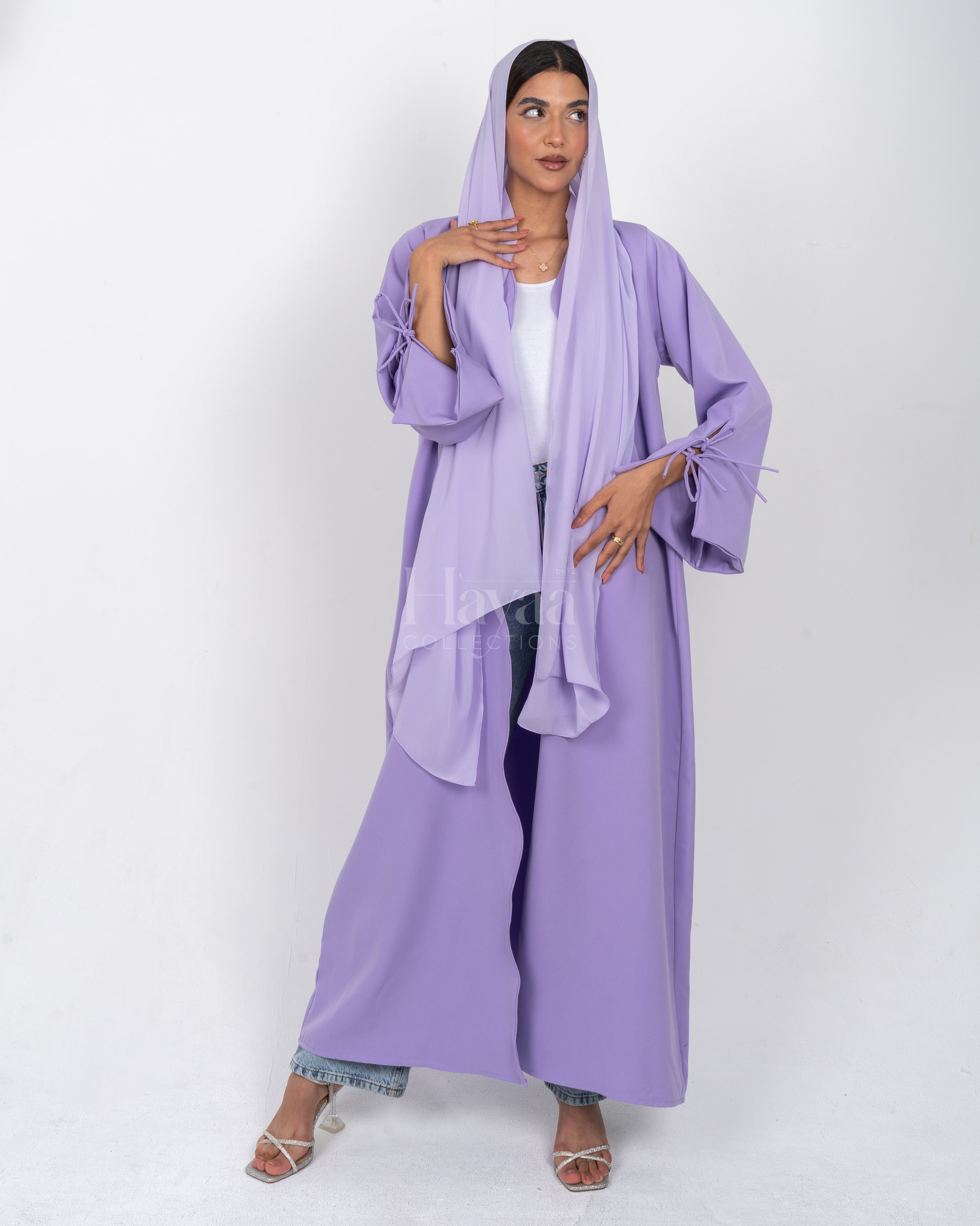 Lina Lavender Abaya front