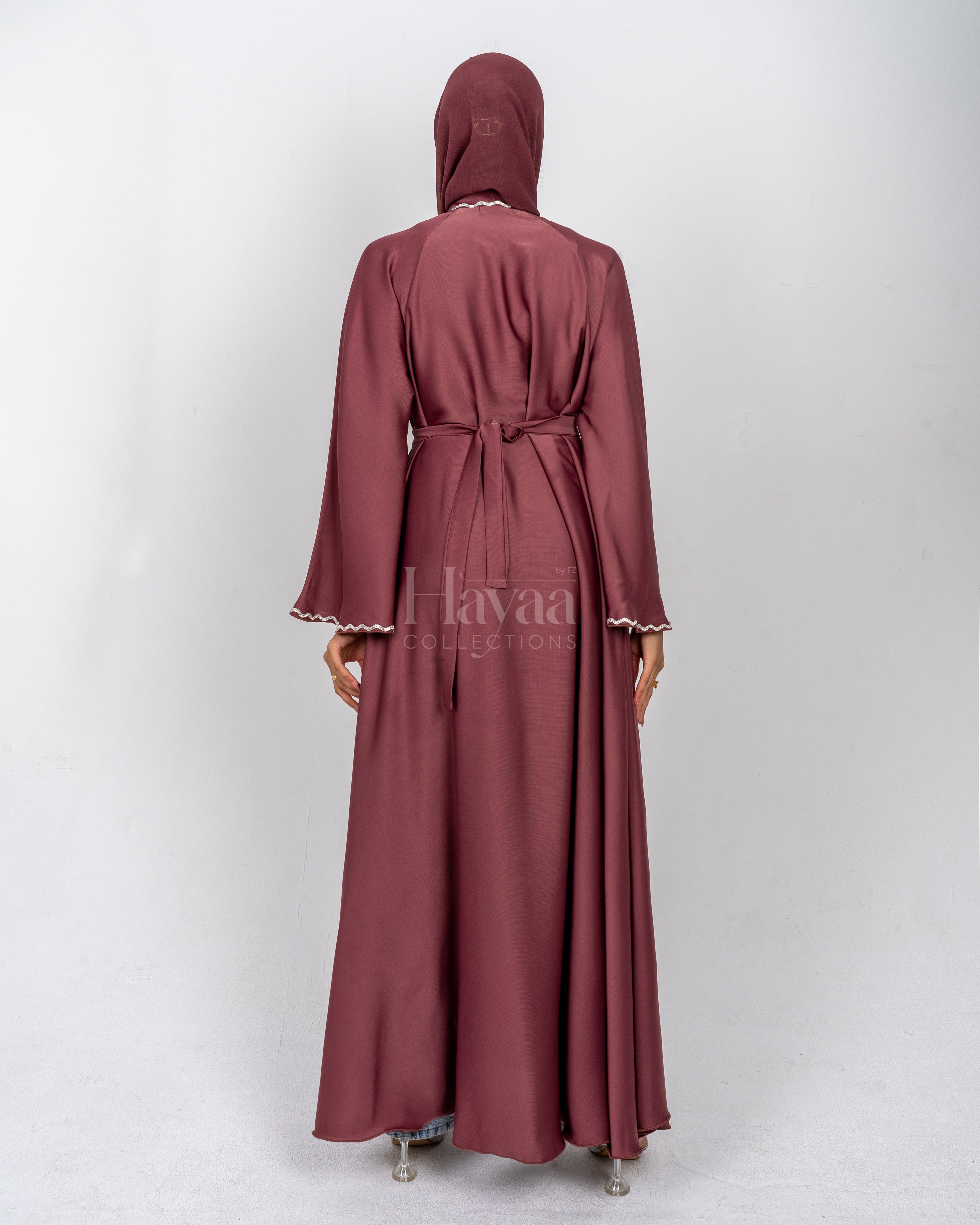 Barakah Pink Abaya back view