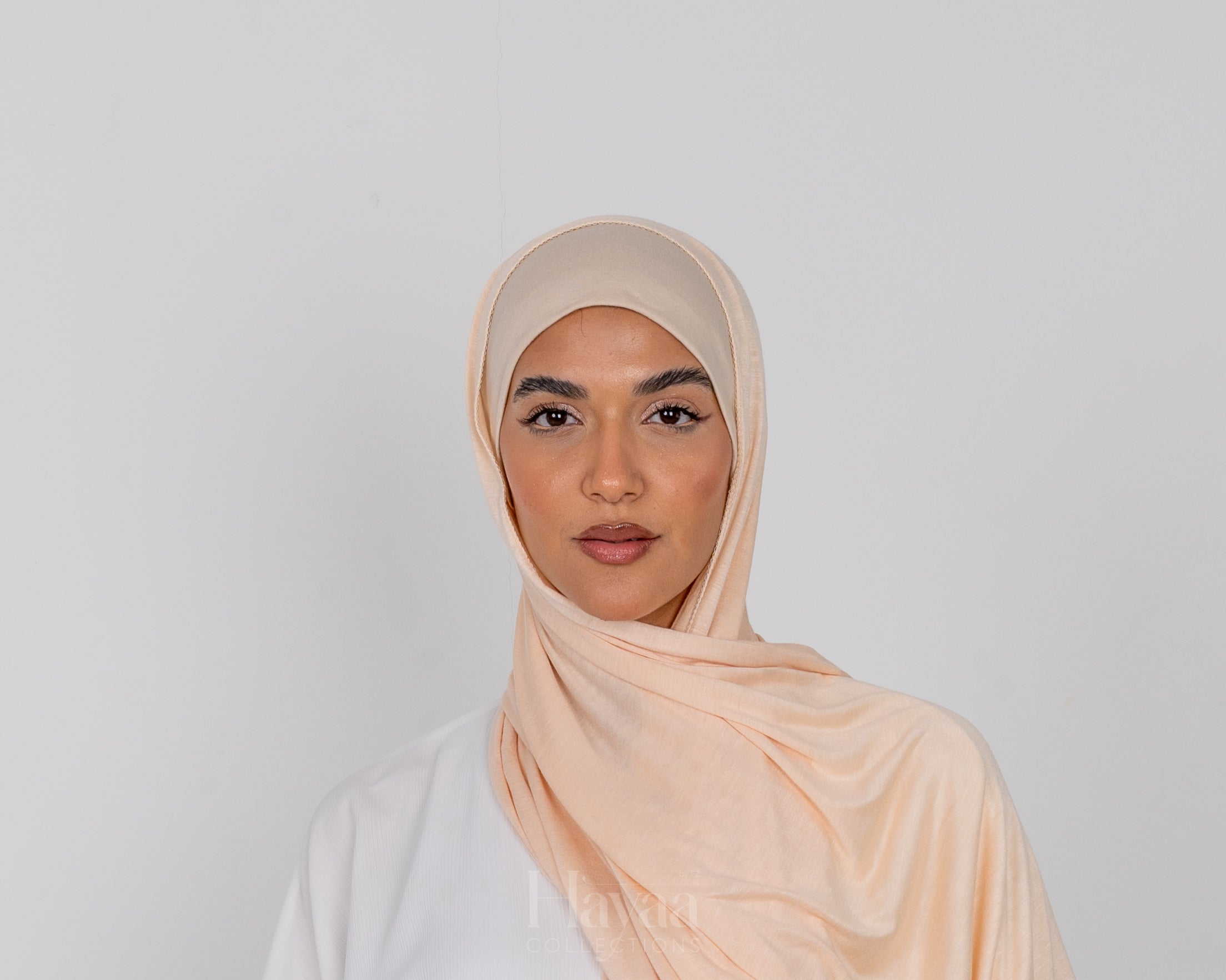 Zaina Jersey Hijab-Cream