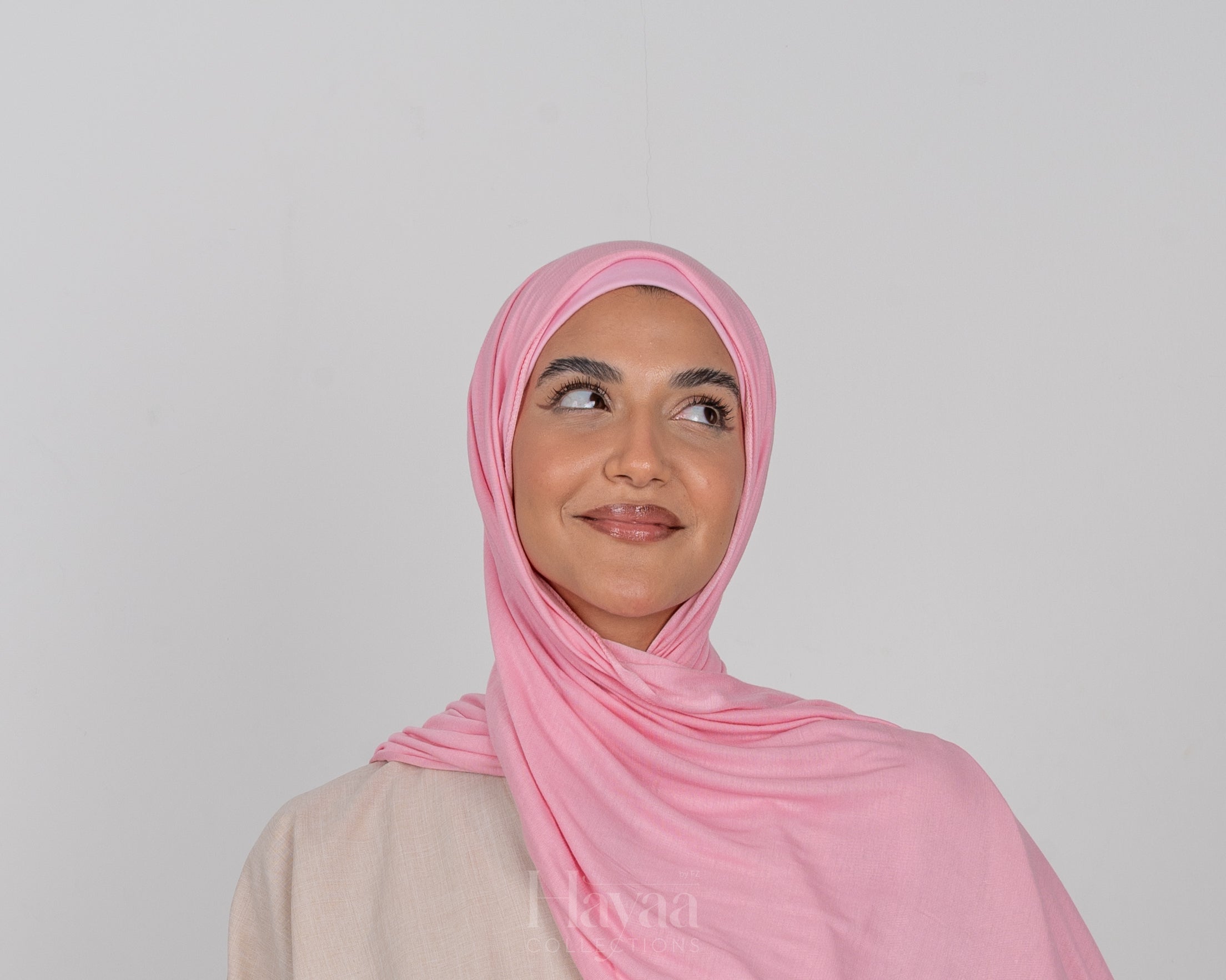 Zaina Jersey Hijab- Blush Pink