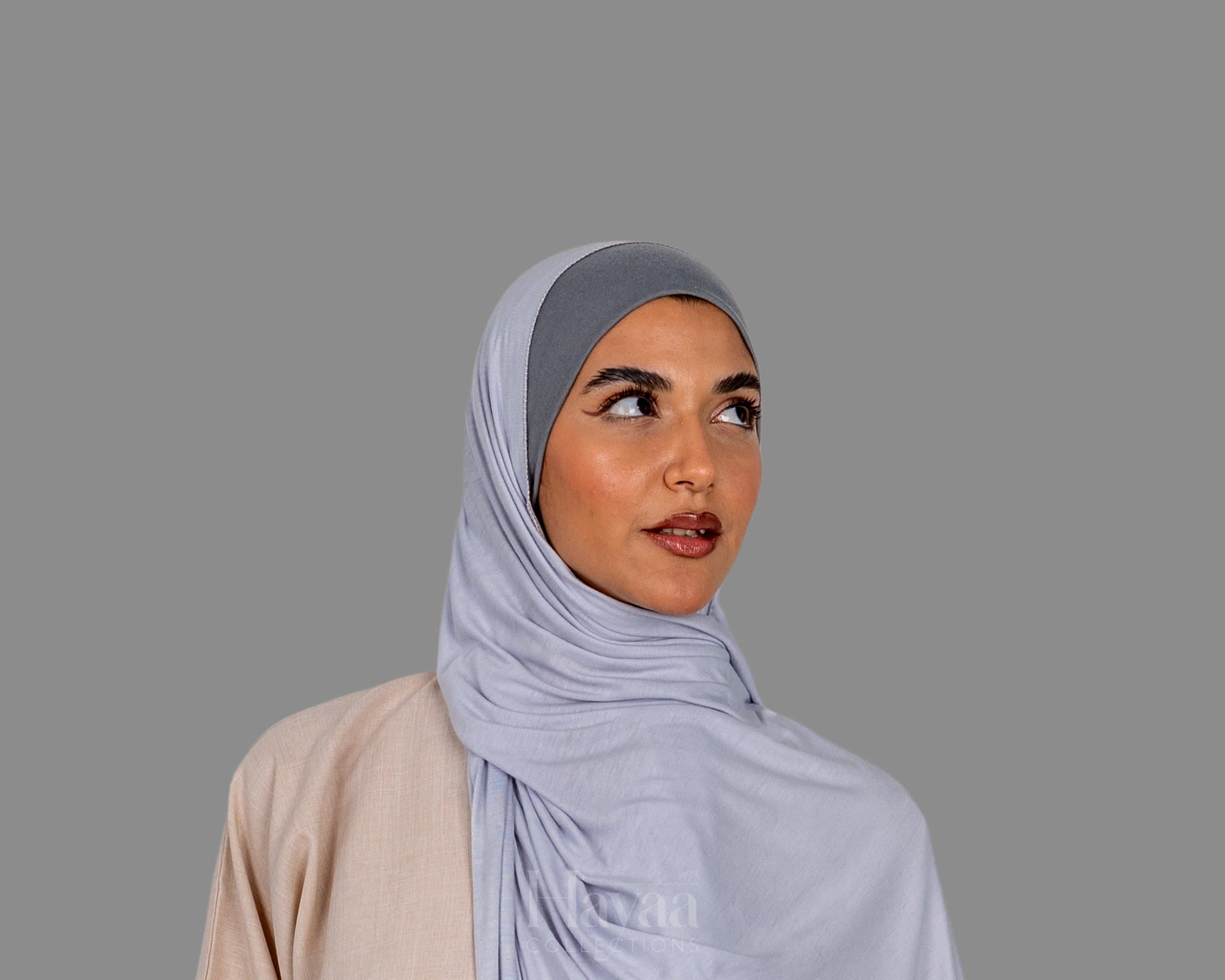 Sahar Hijab Cap- Ash Gray