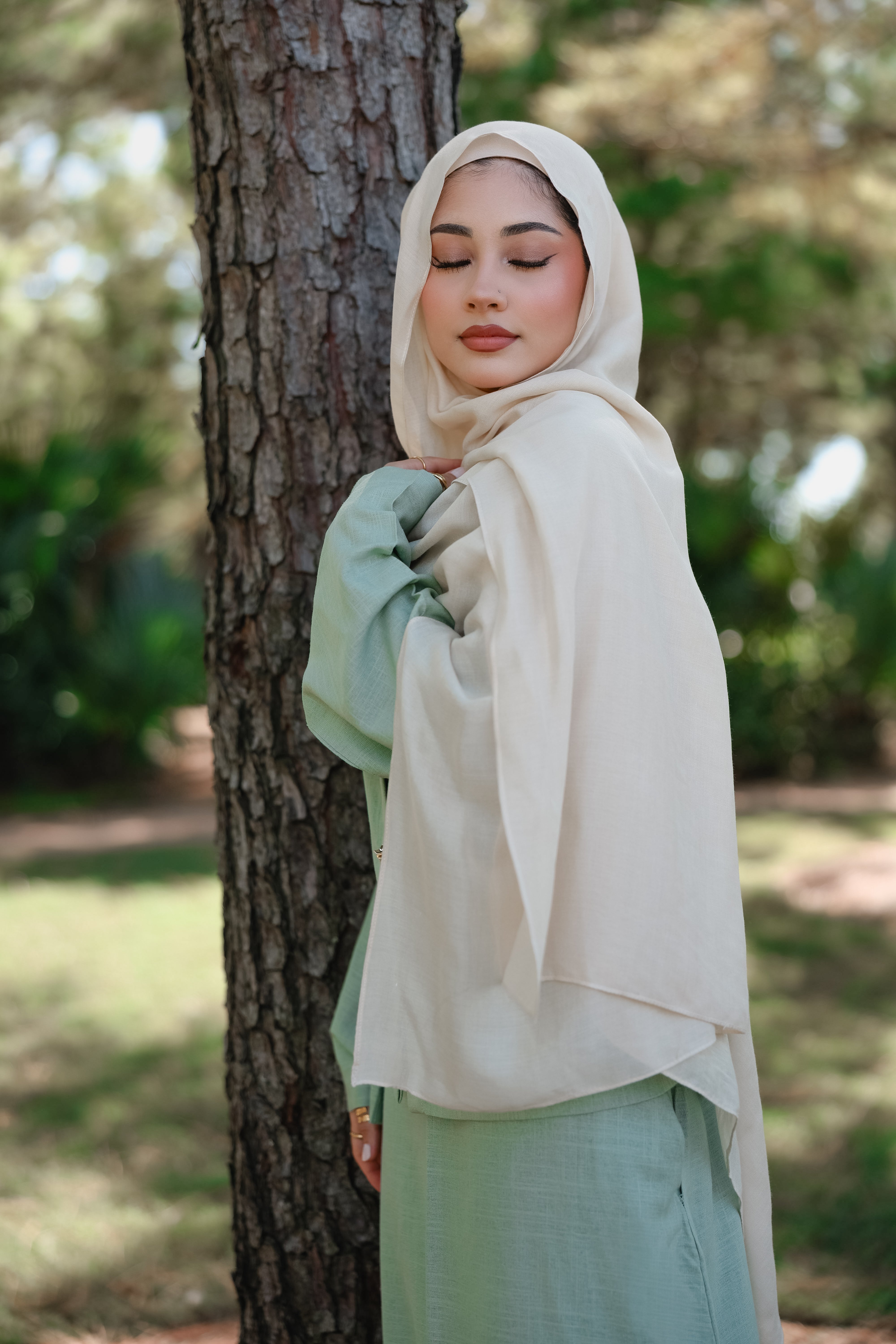 Cream Jersey Hijab Undercap