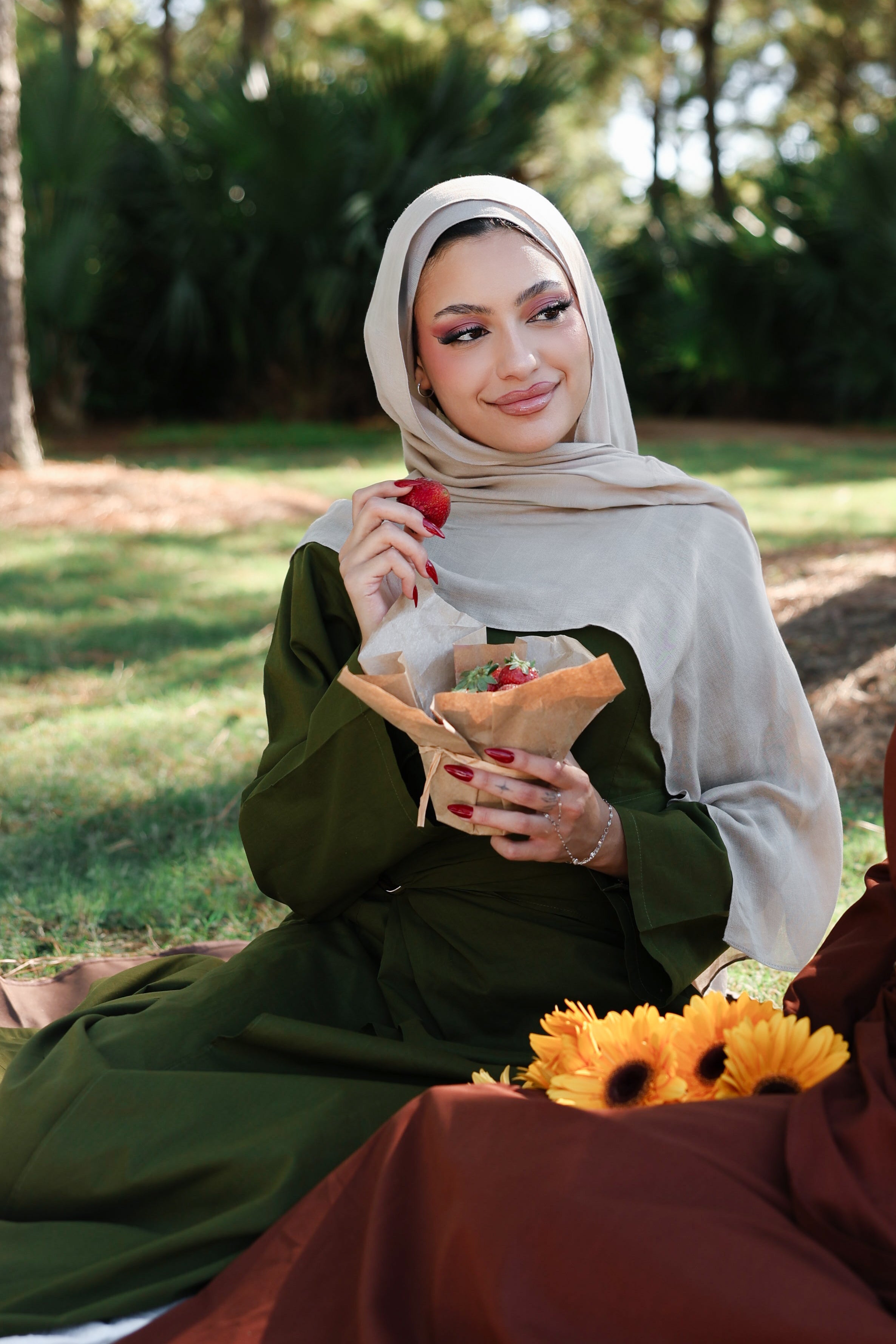 Brown Jersey Hijab Undercap