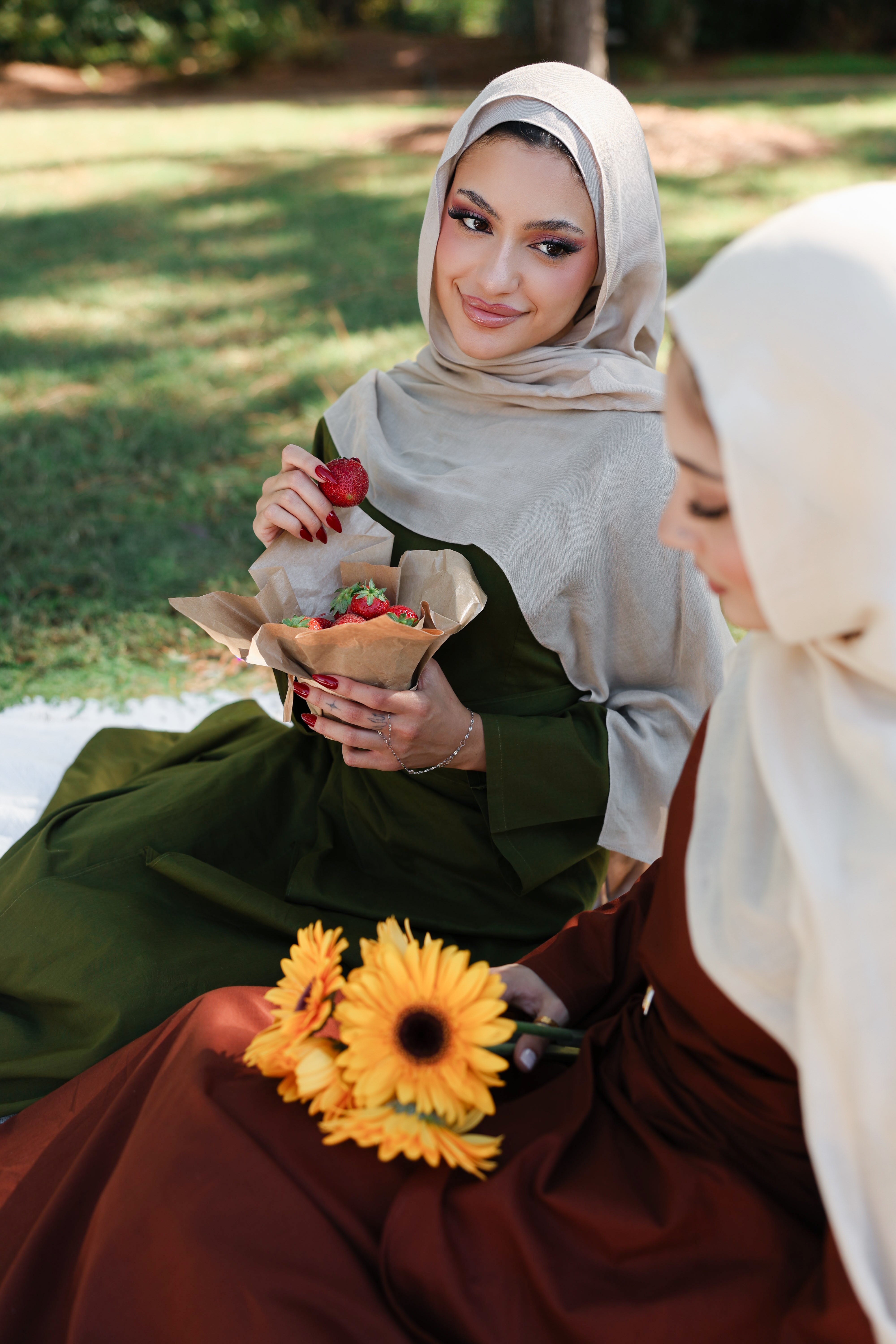 Brown Color Modal Hijab