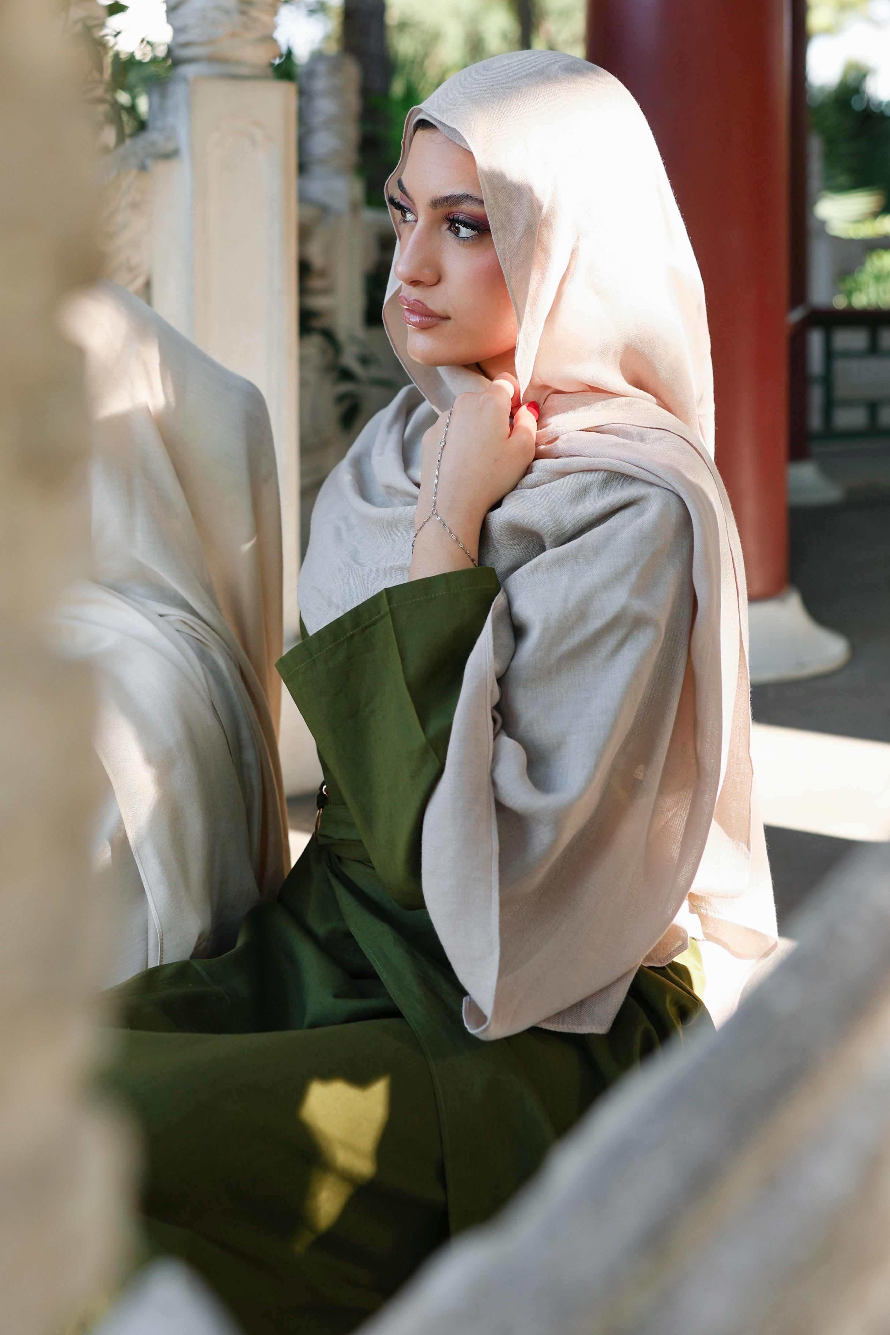 Brown Color Modal Hijab